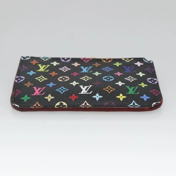 LOUIS VUITTON Monogram Pochette Cles NM Coin Purse Black - Picture 6 of 14
